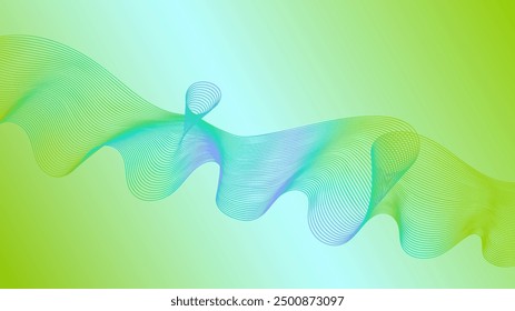 Line vectory abstraction technology futuristic sound wave background