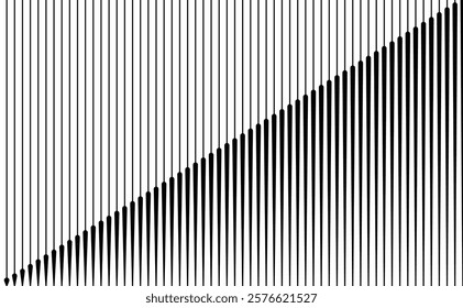 Line vertical stripe pattern creating diagonal space abstract background 