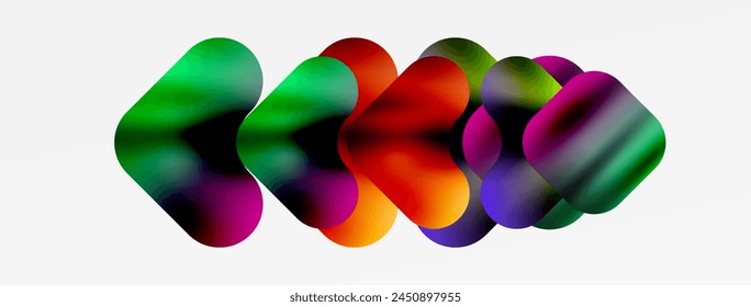 A line of vibrant circles in magenta and electric blue hues, made from natural materials, resembling petals as fashion accessories. Closeup shot on a white background, perfect for any event