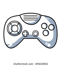 line videogame controller with buttons to play in the console