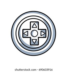 line videogame symbol to play and videogame technology