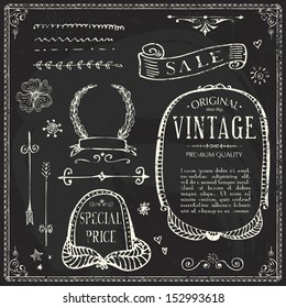 line vintage blackboard doodle drawn hand arrows chalk vector letters draw frames and design part chalk typing line vintage blackboard doodle drawn hand arrows chalk vector letters straight classical