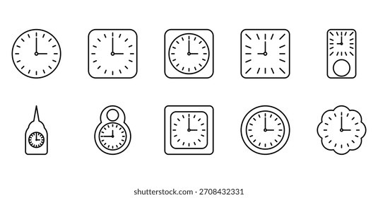 Paquete de iconos de reloj de pared