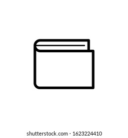 Line wallet Icon Vector Desgin on White Background