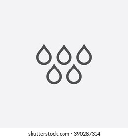 line water drop Icon
