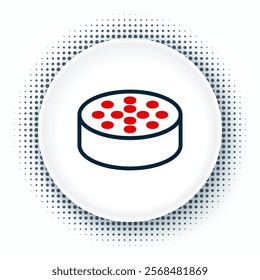 Line Water sensor icon isolated on white background. Colorful outline concept. Vector