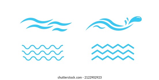 Line water waves icon. abstract vector background. liquid sign. Vector illustration