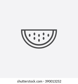 Line Watermelon Icon