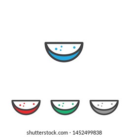 line watermelon Icon vector eps10