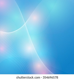 line and wave abstract background, vector illustration