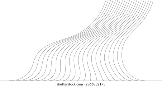 line wave, wave abstract element for design