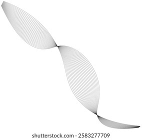 line wave, wave abstract element for design. abstract vector illustration, white background