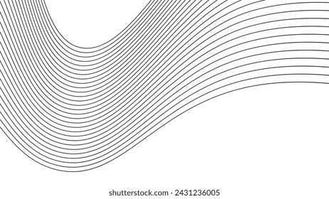 Line wave abstract stripes design wallpaper background vector image for backdrop or presentation
