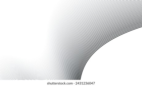 Line wave abstract stripes design wallpaper background vector image for backdrop or presentation