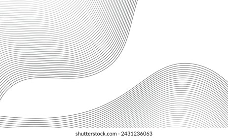 Line wave abstract stripes design wallpaper background vector image for backdrop or presentation
