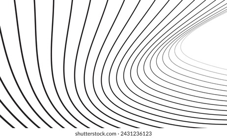 Line Wave abstrakte Streifen Design Wallpaper Hintergrund Vektorbild für Hintergrund oder Präsentation