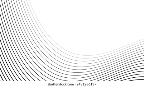 Line Wave abstrakte Streifen Design Wallpaper Hintergrund Vektorbild für Hintergrund oder Präsentation