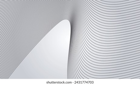 Line wave abstract stripes design wallpaper background vector image for backdrop or presentation