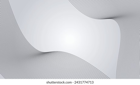 Line wave abstract stripes design wallpaper background vector image for backdrop or presentation