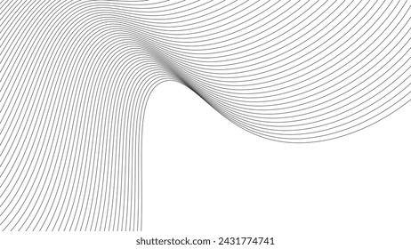 Line wave abstract stripes design wallpaper background vector image for backdrop or presentation