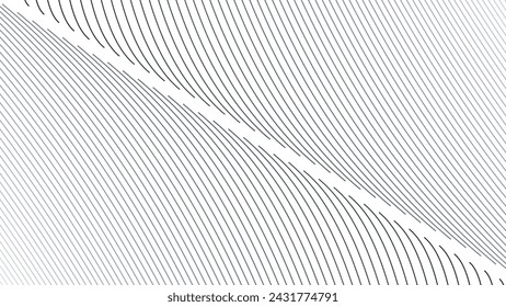 Line wave abstract stripes design wallpaper background vector image for backdrop or presentation