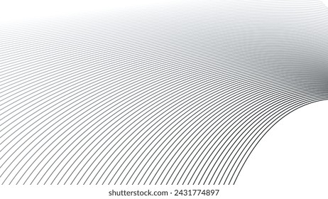Line wave abstract stripes design wallpaper background vector image for backdrop or presentation