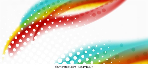 Ilustración de la onda de línea en el fondo de la luz. Plantilla de banner de diseño abstracto de vectores. Plantilla de negocio. Resumen de antecedentes artísticos. Elemento gráfico.