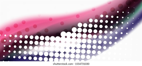 Line wave art illustration on light backdrop. Vector abstract design banner template. Business template. Abstract art background. Graphic element.
