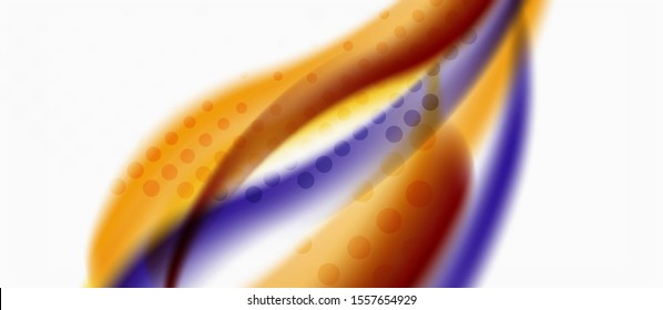 Line wave art illustration on light backdrop. Vector abstract design banner template. Business template. Abstract art background. Graphic element.