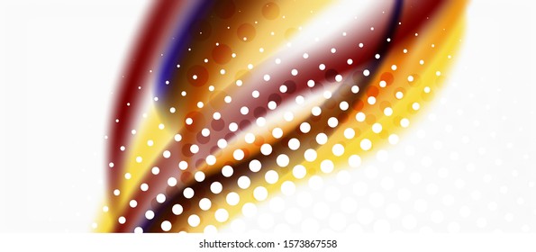 Line wave art illustration on light backdrop. Vector abstract design banner template. Business template. Abstract art background. Graphic element.