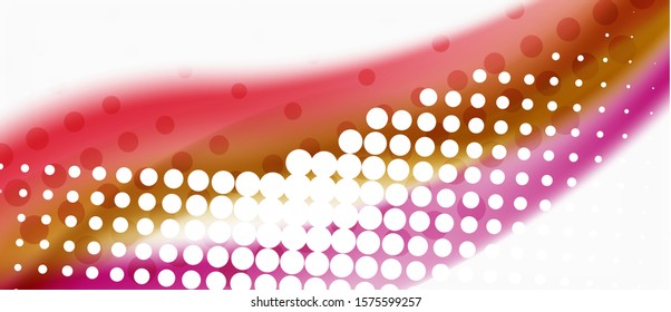 Line wave art illustration on light backdrop. Vector abstract design banner template. Business template. Abstract art background. Graphic element.