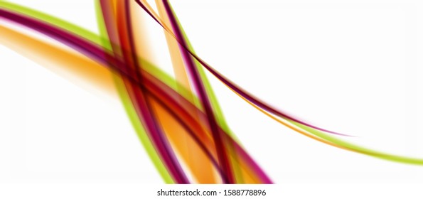 Line wave art illustration on light backdrop. Vector abstract design banner template. Business template. Abstract art background. Graphic element.
