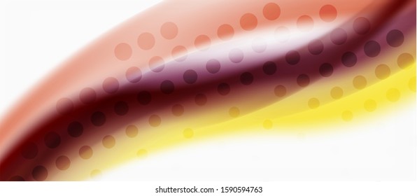 Line wave art illustration on light backdrop. Vector abstract design banner template. Business template. Abstract art background. Graphic element.