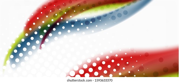 Line wave art illustration on light backdrop. Vector abstract design banner template. Business template. Abstract art background. Graphic element.
