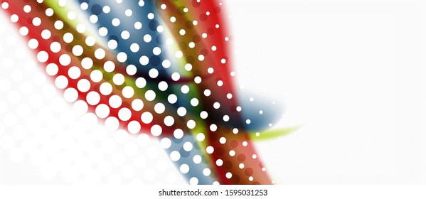 Line wave art illustration on light backdrop. Vector abstract design banner template. Business template. Abstract art background. Graphic element.