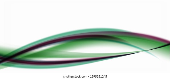 Line wave art illustration on light backdrop. Vector abstract design banner template. Business template. Abstract art background. Graphic element.