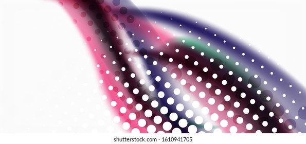 Line wave art illustration on light backdrop. Vector abstract design banner template. Business template. Abstract art background. Graphic element.