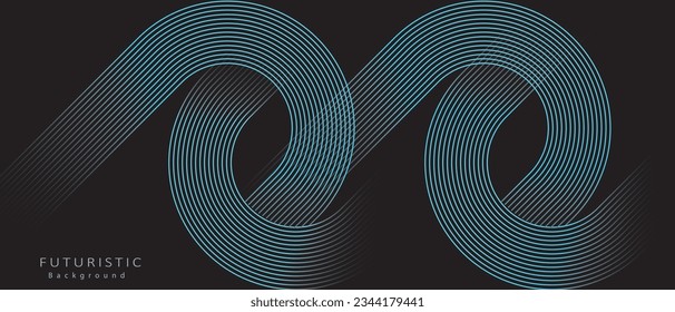 diseño de fondo de onda de línea con vector