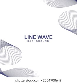 line wave blue color background design