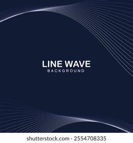 line wave blue and white color background design