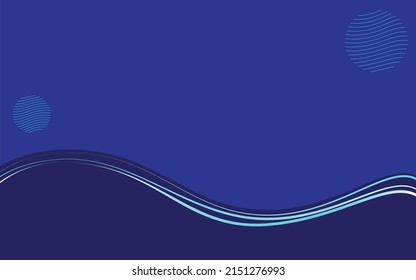 line wave dark blue background. The background can be used for  your creative designs. Vector illustration design for presentation, banner, cover, website, flyer, card, poster, wallpaper