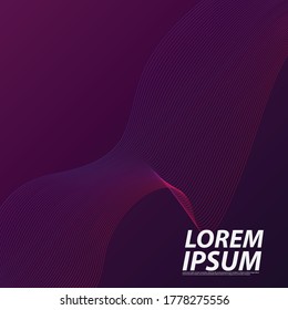 LINE WAVE GRADIENT BACKGROUND DESIGN