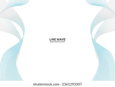 line wave gradient modern background design 