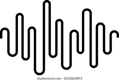 Line wave music sound noise audio frequency icon signal podcast radio soundwave waveform volume art hand. Wave, Frequency, Acoustic line music logo recording voice wave doodle sketch abstract.