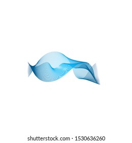 Line wave vecttor background design