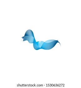 Line wave vecttor background design