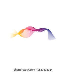 Line wave vecttor background design