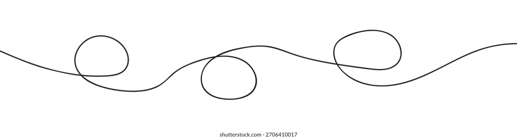 Colección ondulada del patrón de la raya. Línea curvada. Ilustración vectorial