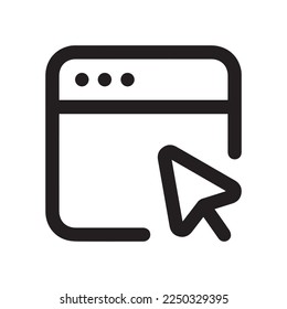 Line web browser icon design