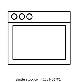 line website internet page computer technology vector illustration